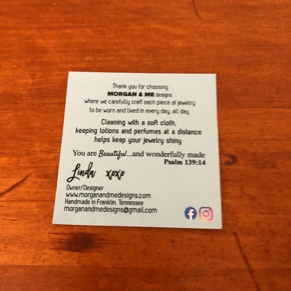 Morgan & Me Designs Beaded Christian Bracelet Handmade Jewelry Silver Cross NIP - Picture 2 of 9